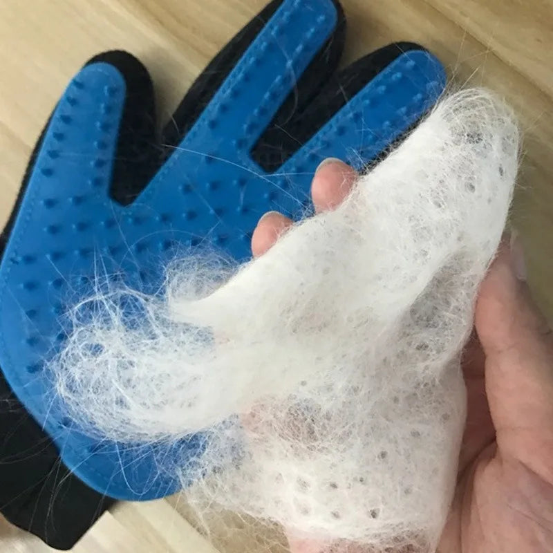 Hot selling pet dog hair combing gloves