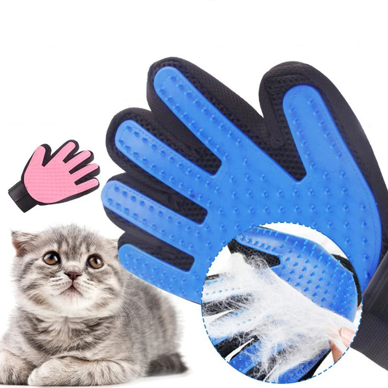 Hot selling pet dog hair combing gloves