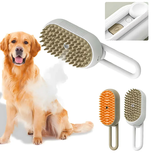 Steamy Dog Brush Electric Spray